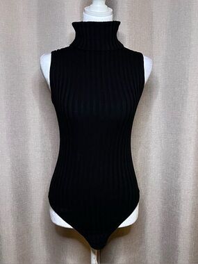 L.A. Hearts PacSun Ribbed Stretch Turtleneck Bodysuit Sleeveless Women’s Small